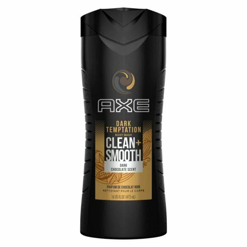 Axe Dark Temptation Body Wash w/ Green Citrus Fruity Shower Gel 16oz,5-Pack