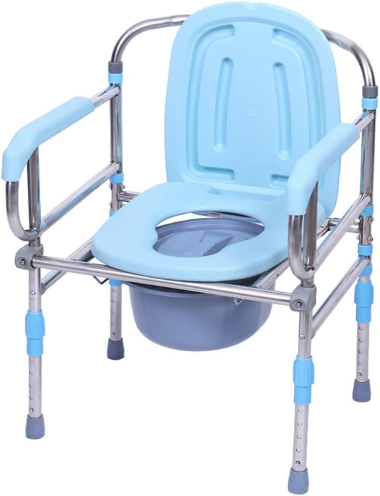 KOHARA Shower Chair for Disabled Toilet Safety Frame Bedside Commode Chair Bathroom Safety Frame Toilet Seat for Elderly Disabled Handicapped Max.150kg