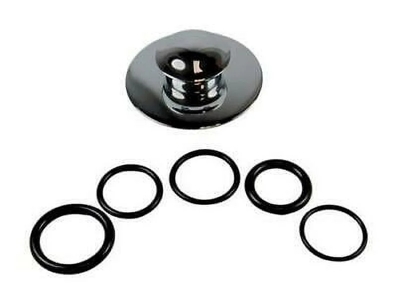 Danco 3 in. Polished Metal Round Drain Cover, 2PK