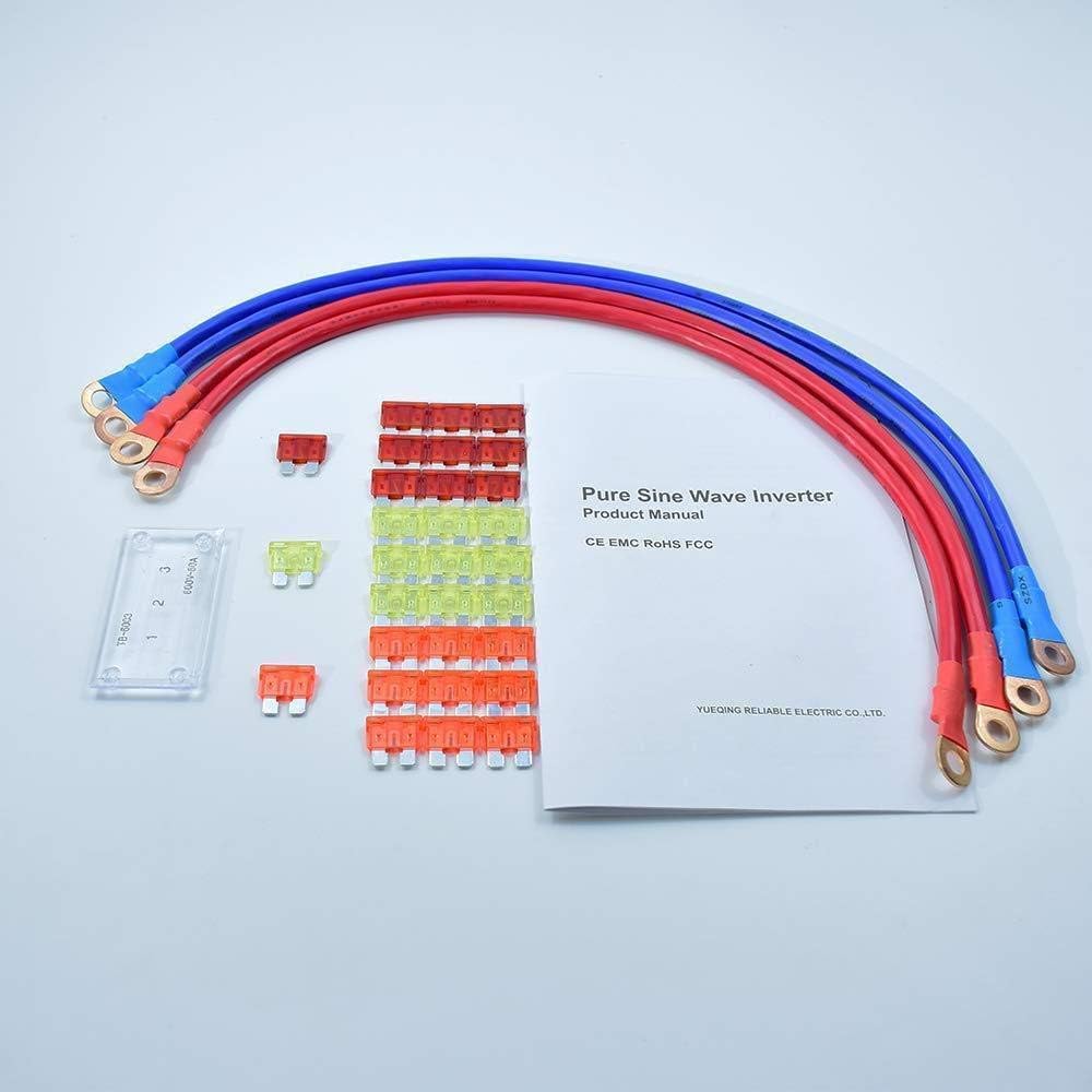 WZRELB Strong Driving Capacity 2500W 24VDC to 120VAC Pure Sine Wave Inverter Power Converter (RBP250024B1)