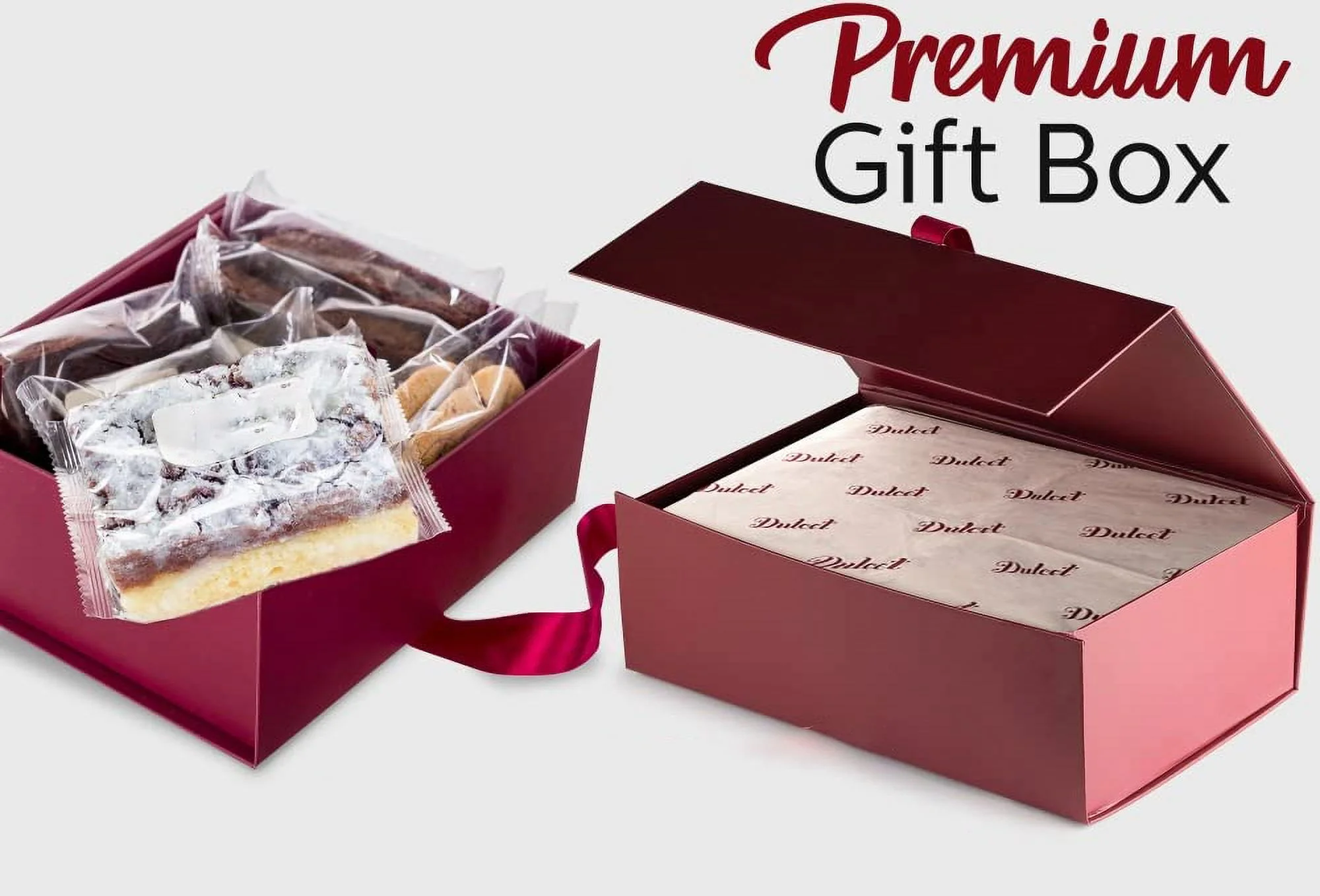 Gift Basket Deluxe Gourmet Food Gift Basket, Cakes for Delivery for Families Men and Women: Includes Assorted Brownies, Crumb Cakes Rugelah, and Muffins