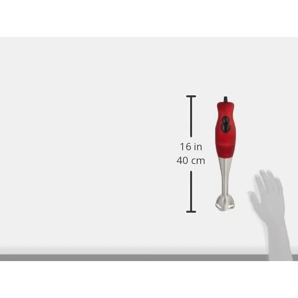 Hand Blender, 2-Speed 200W, Red