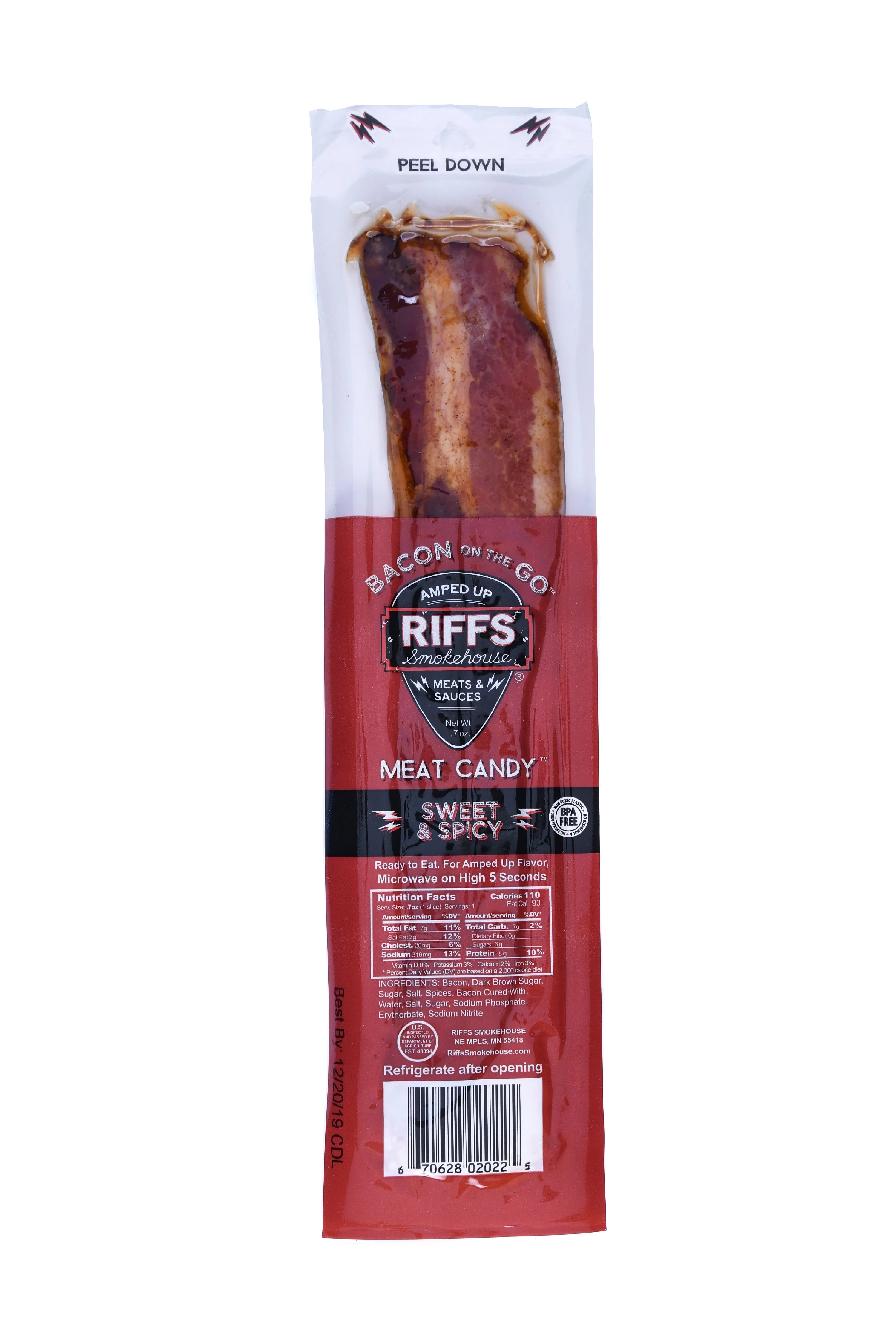 Riffs Bacon on the Go, Sweet and Spicy, 1oz, 12Ct