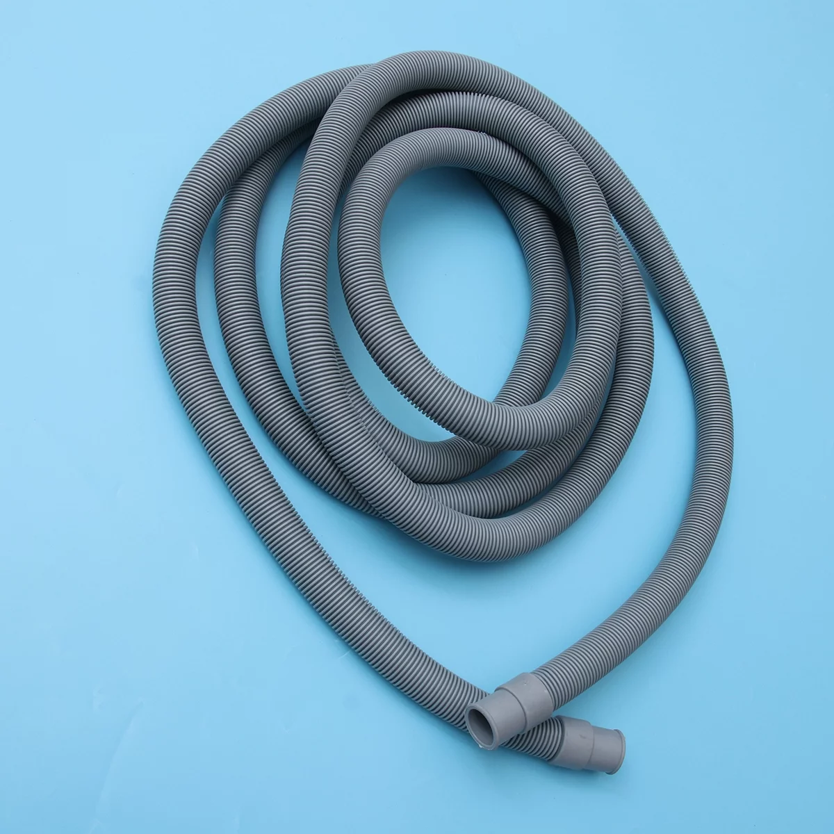 Etereauty 4m Universal Fully Automatic Drum Washer Washing Machine Hose Drain Pipe Down Pipe Outlet Pipe Extended Extension Tube with U Shape Holder