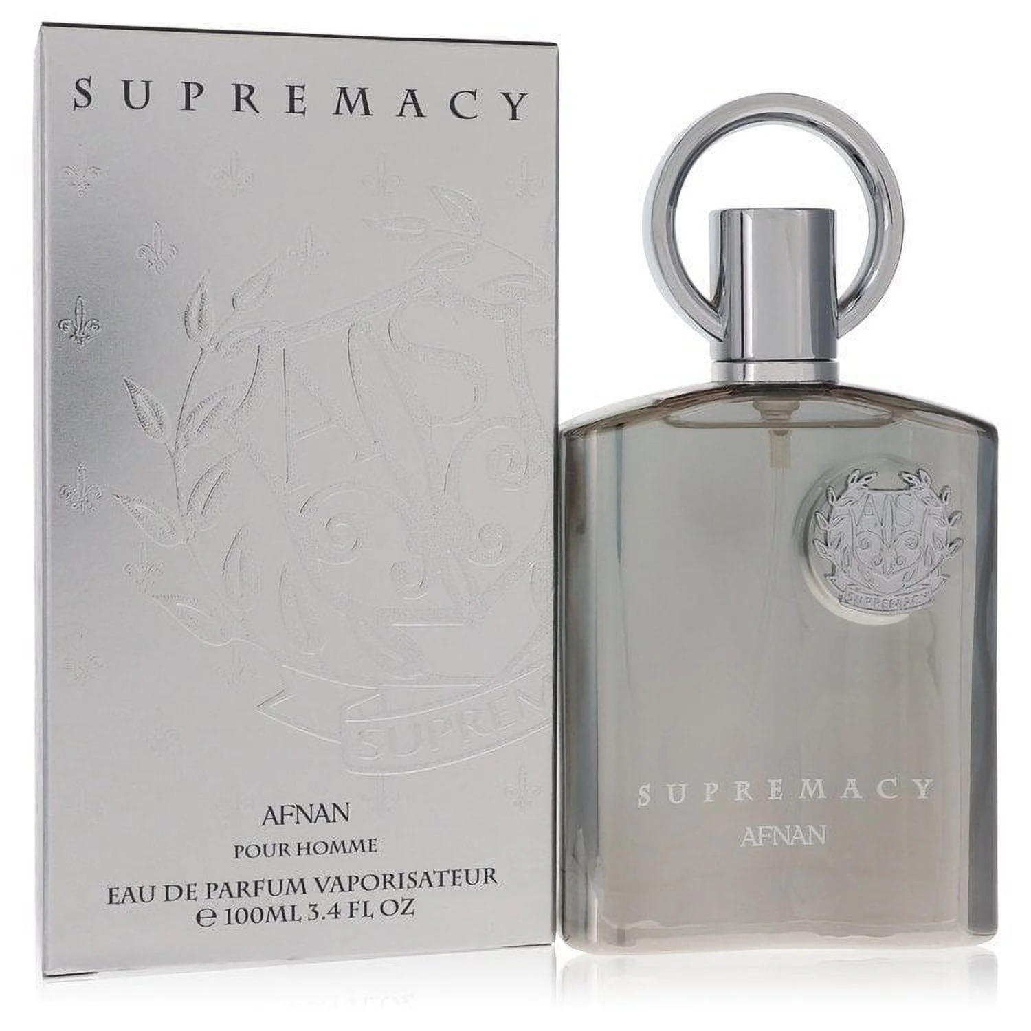 2 Pack  of Supremacy Silver by Afnan Eau De Parfum Spray 3.4 oz For Men