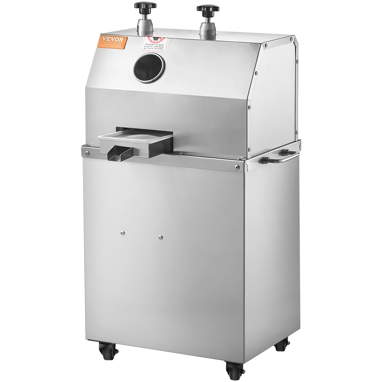 SKYSHALO 750W Electric Sugar Cane Juicer 661LBS/H Output 3 Rollers 2.4