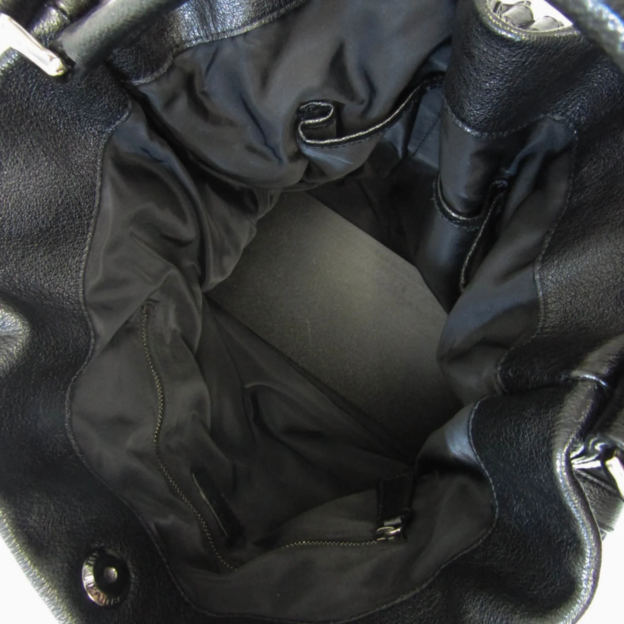 Pre-Owned Burberry Women's Leather,Nylon Handbag,Shoulder Bag Black (Good)