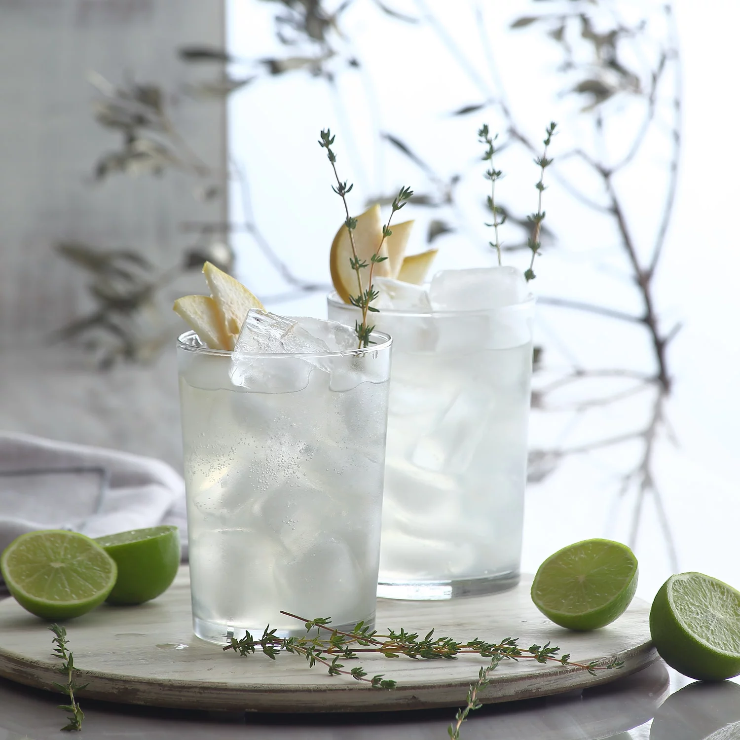 LAV 6-Piece Highball Glasses , 17.5 oz Clear Drinking Cups for Beverages