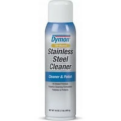 Dymon Oil-based Stainless Steel Cleaner - Aerosol - 16 fl oz (0.5 quart) - Neutral Scent - 1 Each - White