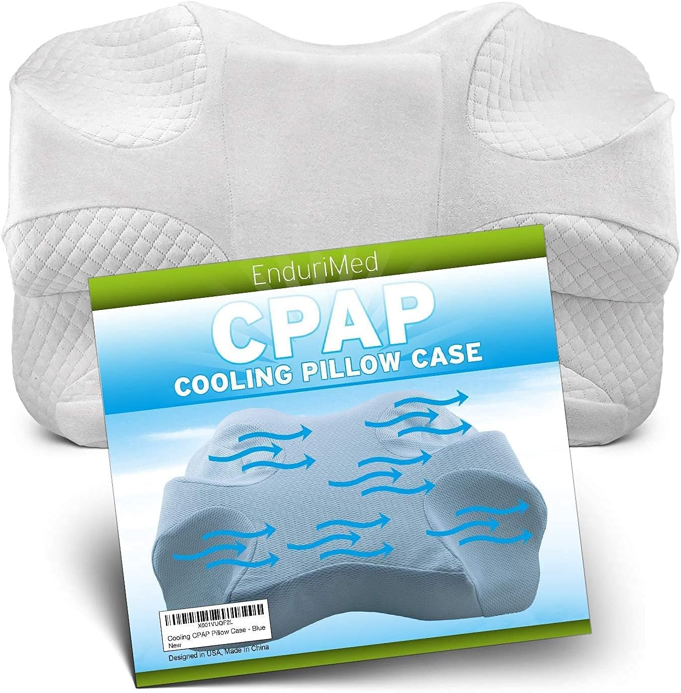 Save 10% on CPAP Pillow Bundle: CPAP Pillow & Cooling Fabric Case - Pillow for side sleeper - CPAP Pillow for Side Sleeping