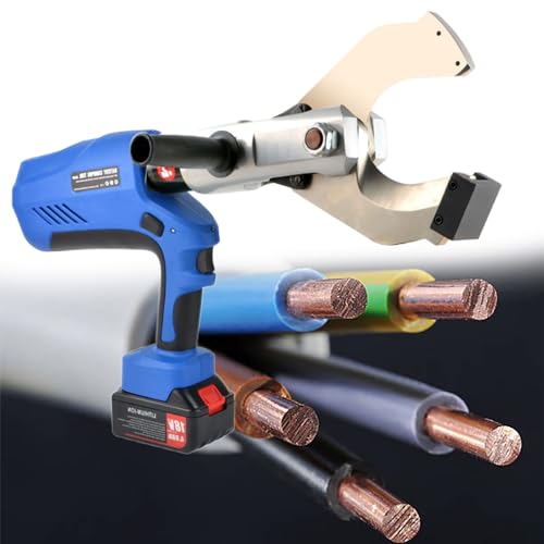 Electric Wire Cutting Tool, Electric Ratchet Cable Cutter, Hydraulic Cable Scissors Battery Powered, for Al and Armored Cu/Al Cable,85C
