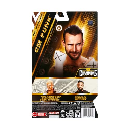 WWE Champions 2025 Wave 4 CM Punk Main Event Action Figure