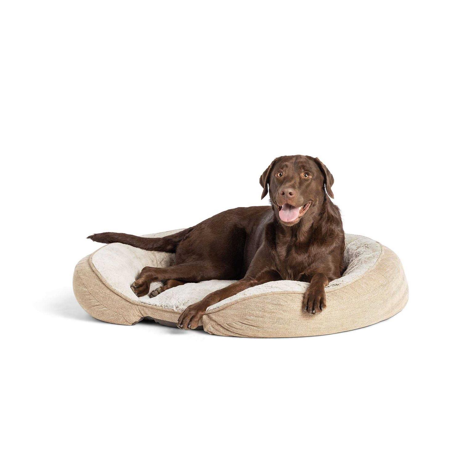 Top Paw Orthopedic Premium Support Oval Lounger Dog Bed - Pet Supplies online store