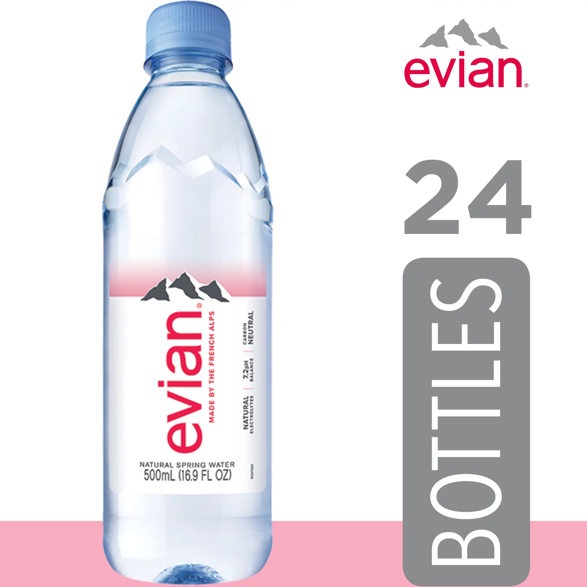 Evian Natural Spring Water, 16.9 Fl. Oz., 6 Count