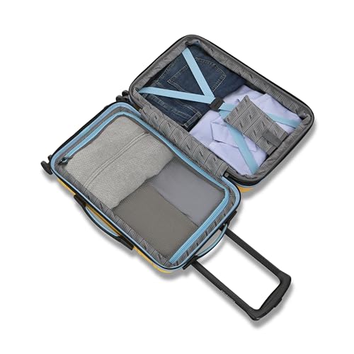 Samsonite Omni 2 Hardside Expandable Luggage with Spinner Wheels, 2-Piece Set (19/24), Lagoon Blue