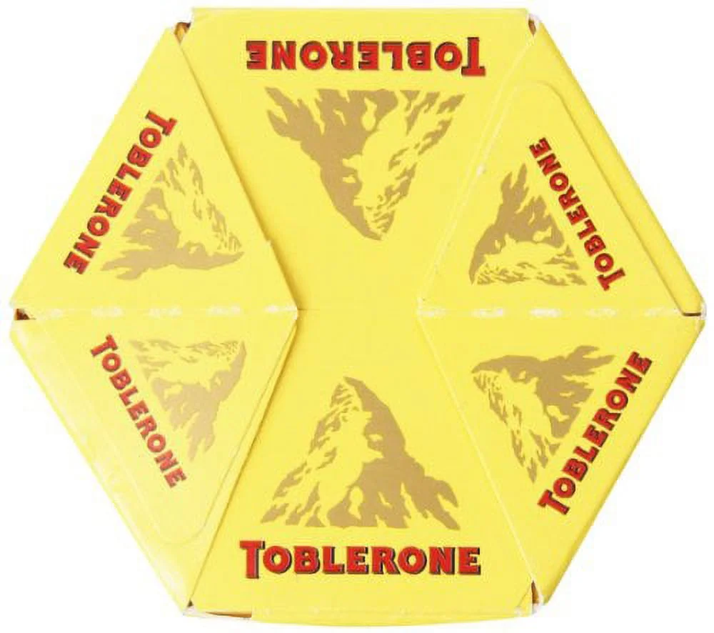 Toblerone Swiss Milk Chocolate with Honey and Almond Nougat, 600 Gram
