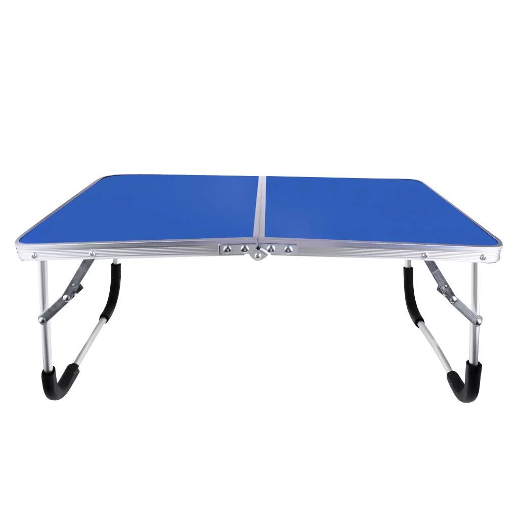 Folding Utility Table 62x42x27.5cm Foldable Desk for Outdoor Table Party Dining Blue