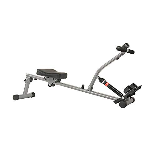 Sunny Health & Fitness Compact Adjustable Rowing Machine with 12 Levels of Resistance for Complete Body Workouts and Optional Free SunnyFit App Enhanced Connectivity