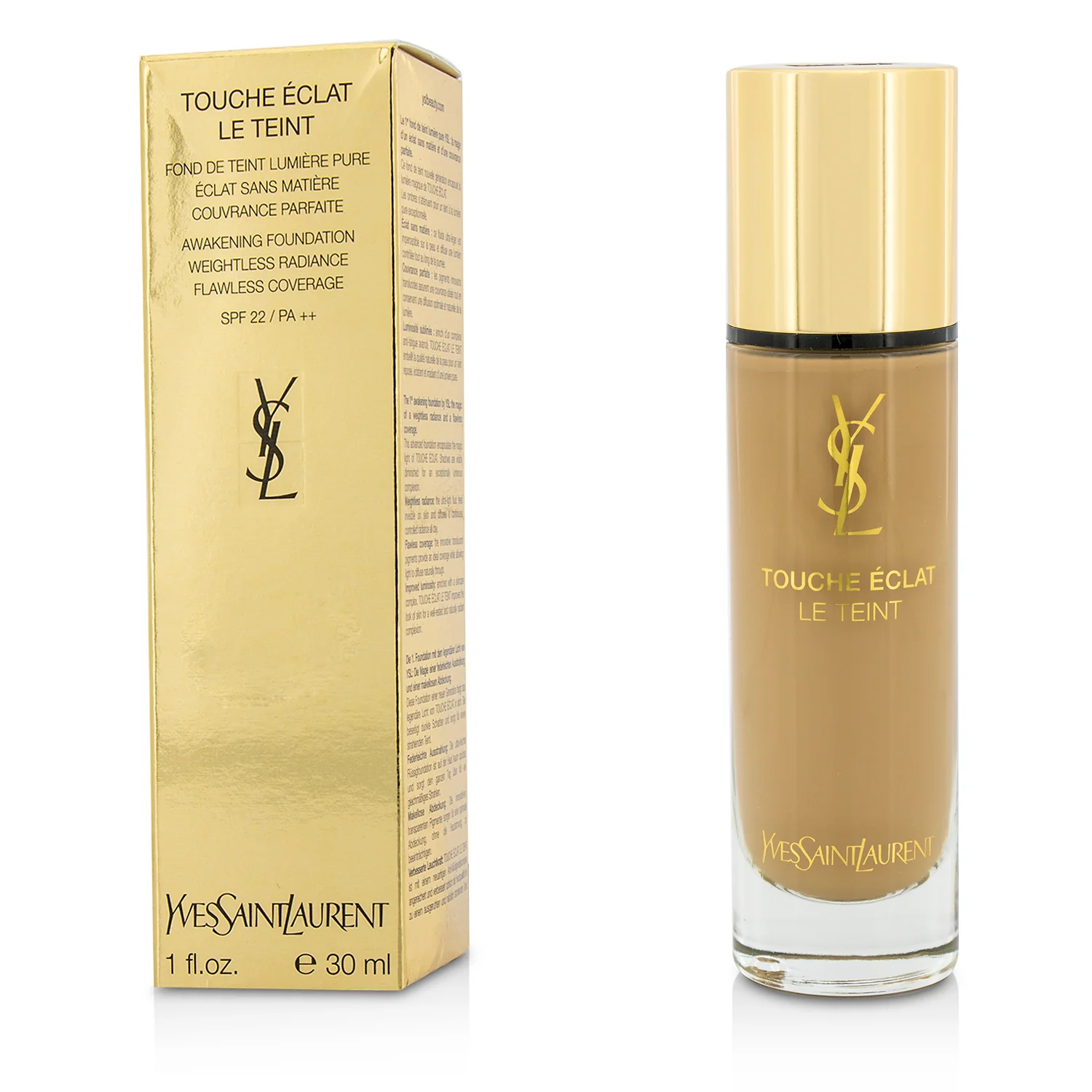 Yves Saint Laurent Touche Eclat Le Teint Awakening Foundation SPF22 - #B70 Mocha  30ml/1oz