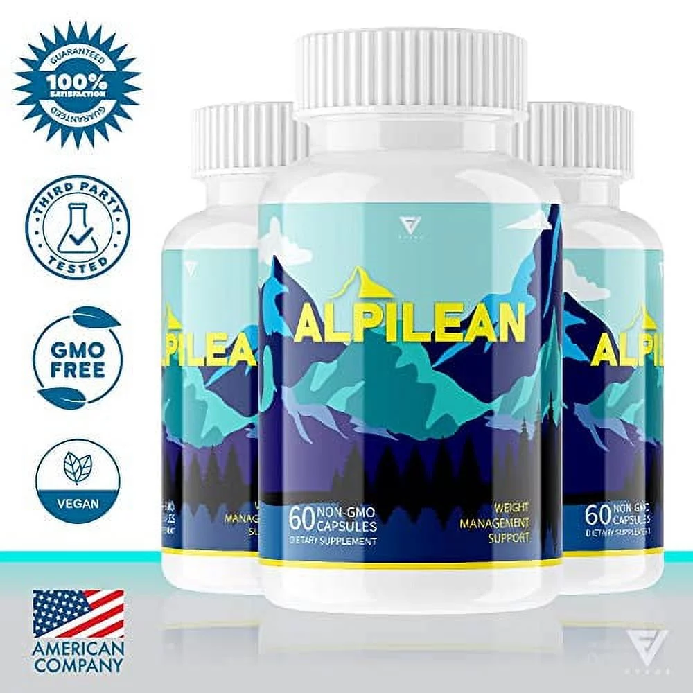 (5 Pack) Alpilean Max Weight Loss Capsules Supplement, Alpilean Ice Hack Support, Alpilene Himalayan Dietary Supplement, Alpilean Official Vitamin Reviews Formula (300 Capsules)