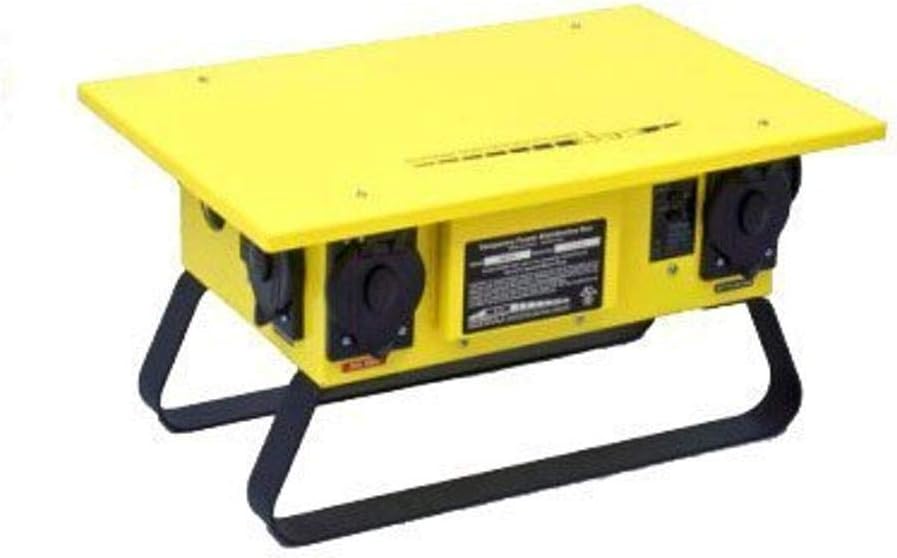 CEP Construction Electrical Products 6506G 6 Twist Lock Outlet 50-Amp Single Phase Power Box