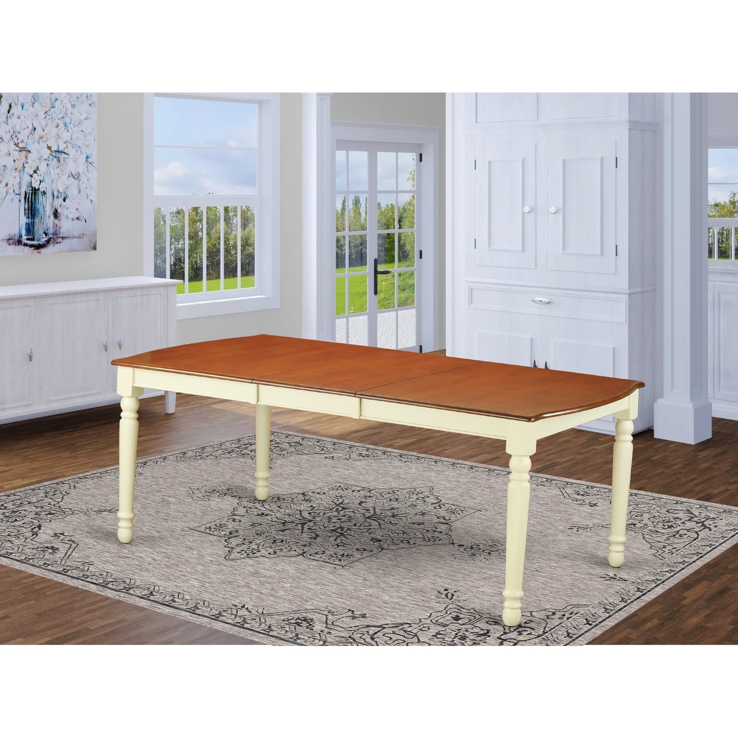 HomeStock Tuscan Temptations Dining Room Table With 18