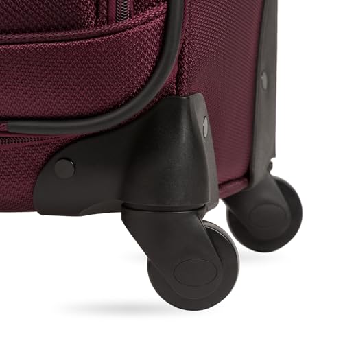 SwissGear Sion Softside Expandable Luggage, Black, Checked-Large 29-Inch