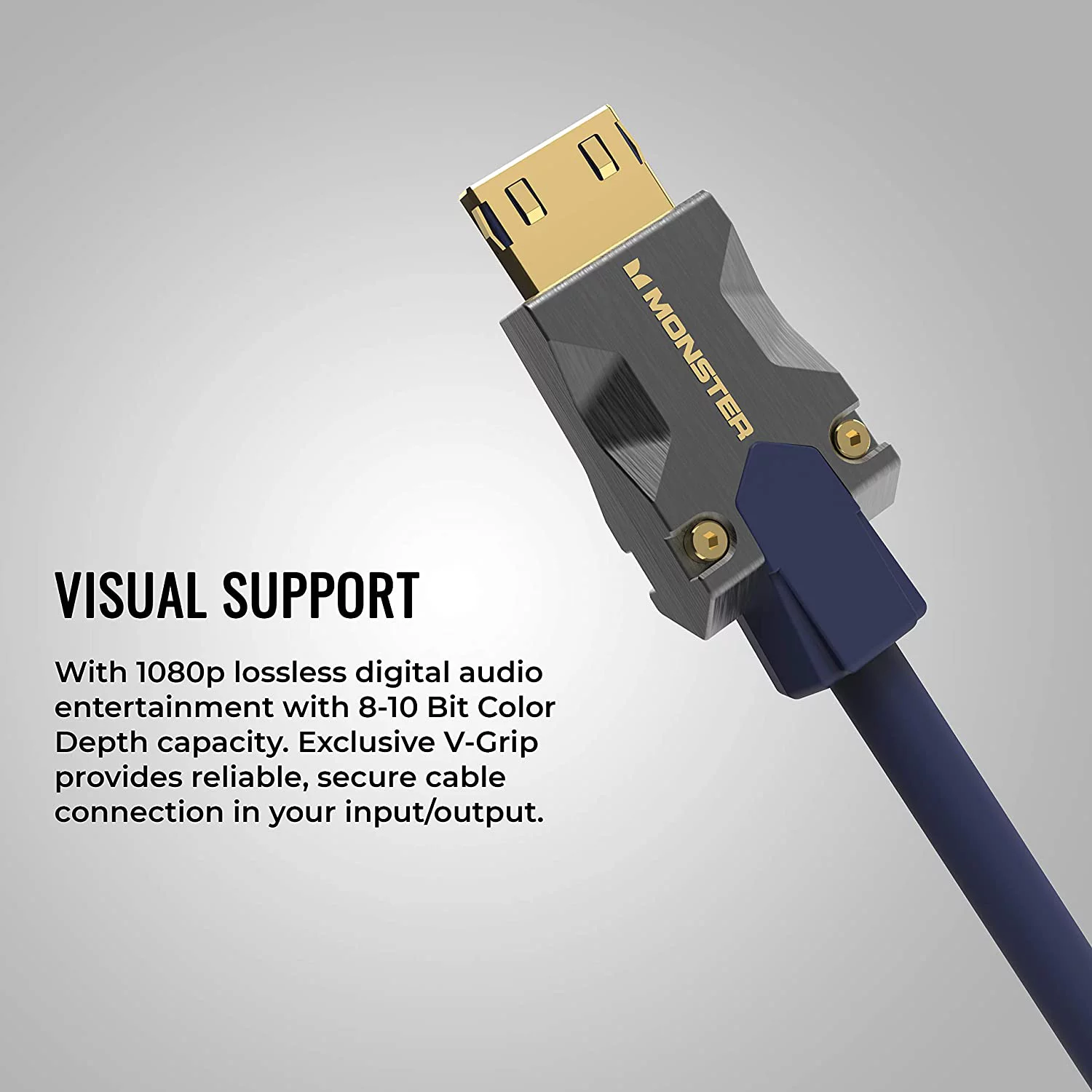 Monster Cable VMM10008-U 3 m M3000 48 Gbps 8K High Speed HDMI 2.1 Cable, Blue