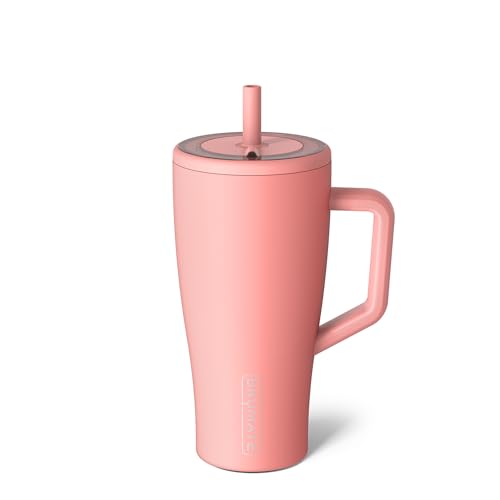 BrüMate Era 40 oz Tumbler with Handle and Straw | 100% Leakproof Insulated Tumbler with Lid and Straw | Made of Stainless Steel | Cup Holder Friendly Base | 40oz (Nightfall Blue)