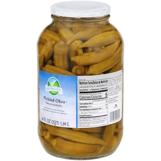 Bay Valley Foods Premium Okra Pickle, 64 Ounces, 6 Per Case