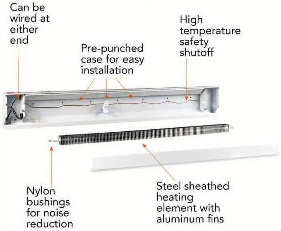Electric Baseboard Heaters 500 Watts 30 In Length