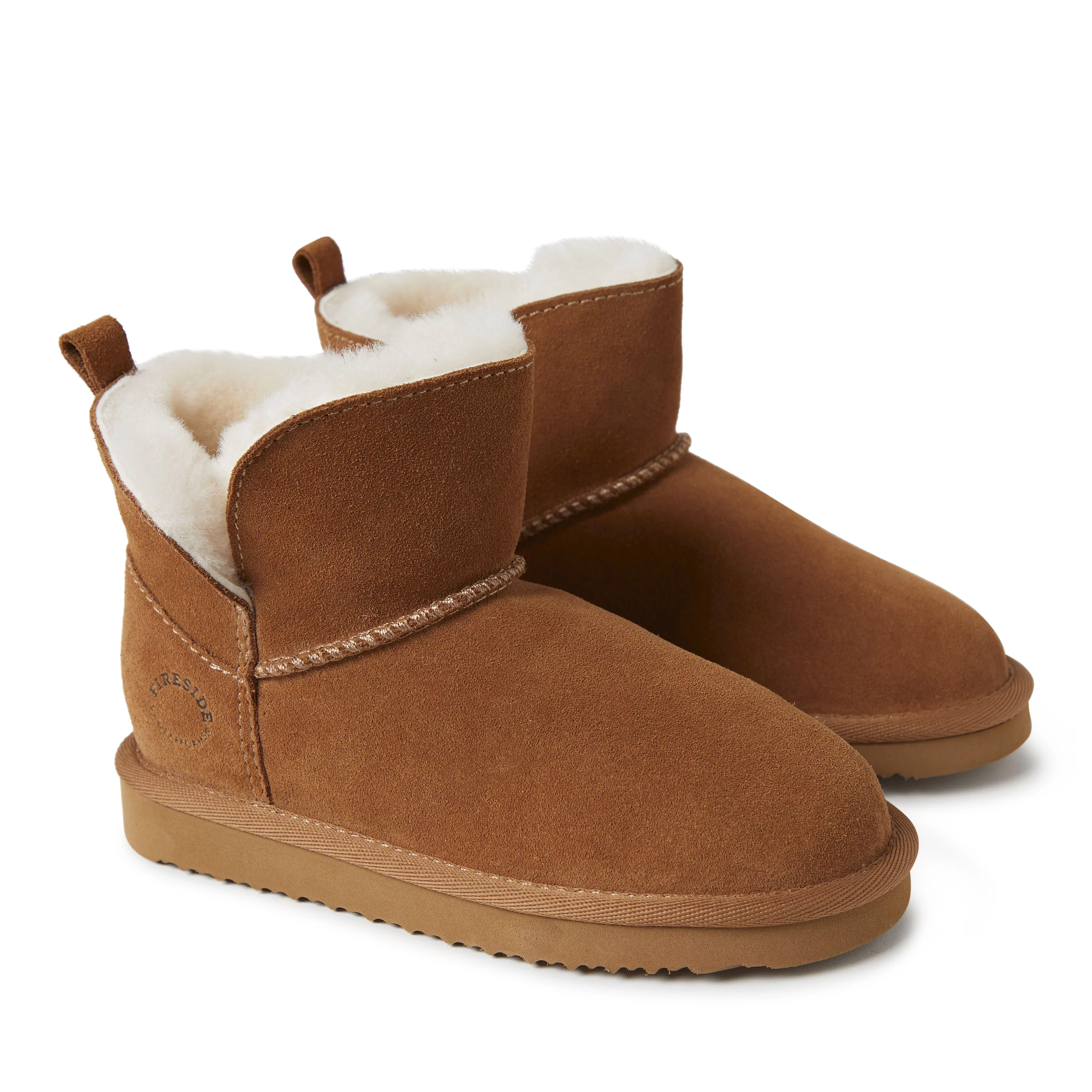 Fireside By Dearfoams Kid's Bunbury Genuine Shearling Boot