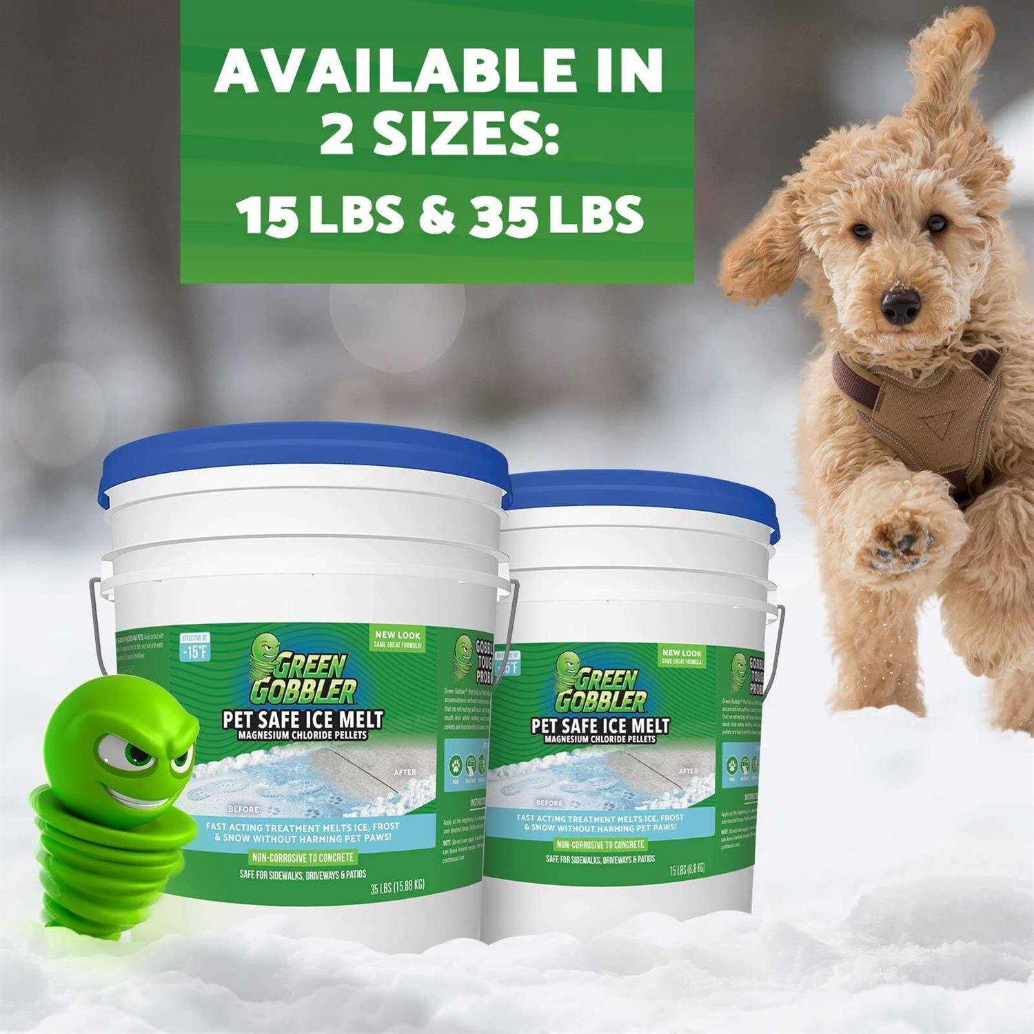 Green Gobbler Pet Safe Ice Melt Effective to -15° Fahrenheit
