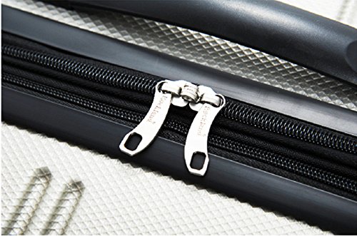 Rockland Melbourne Hardside Expandable Luggage with Spinner Wheels, 2TONEBLUE, 2 Piece (20/28)