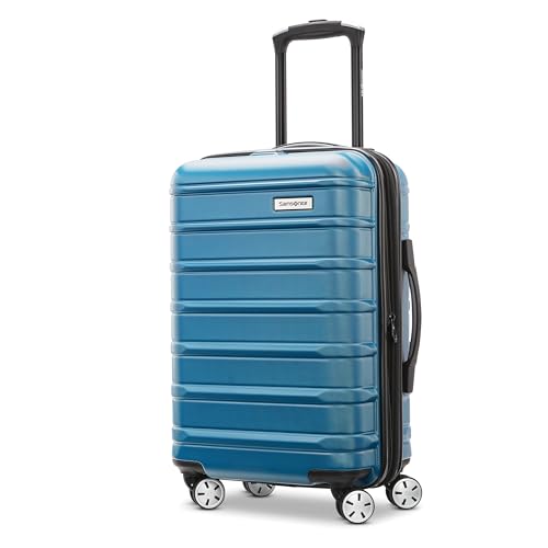 Samsonite Omni 2 Hardside Expandable Luggage with Spinner Wheels, 2-Piece Set (19/24), Lagoon Blue