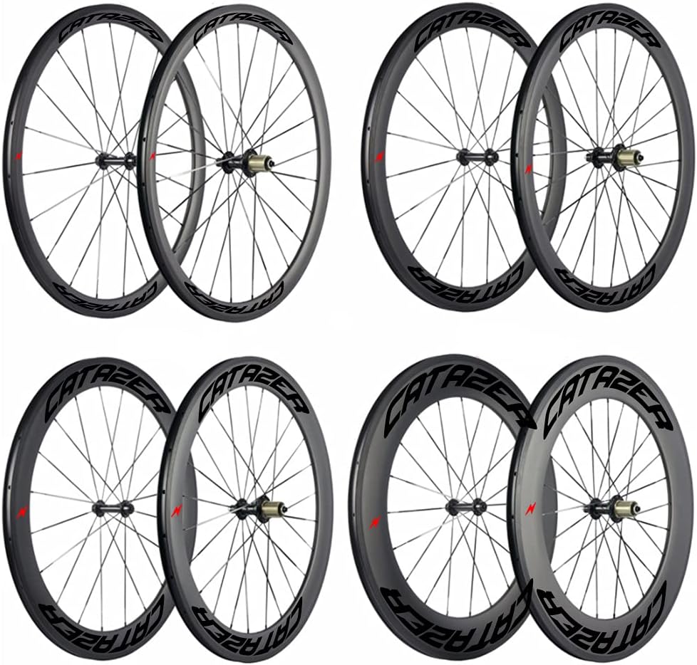 Customize 700C Carbon Road Bicycle Wheelset 30/35/38/45/50/55/60/88mm Tubular/Clincher/Tubeless Rim Brake
