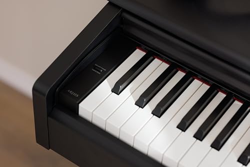 Yamaha Arius, 88-Key Weighted Action Digital Beginner and Intermediate Players, Dynamic Response, Grand Piano Sound, 3-Pedal Unit, Upright Design, Bench Included, Dark Rosewood (YDP105R)