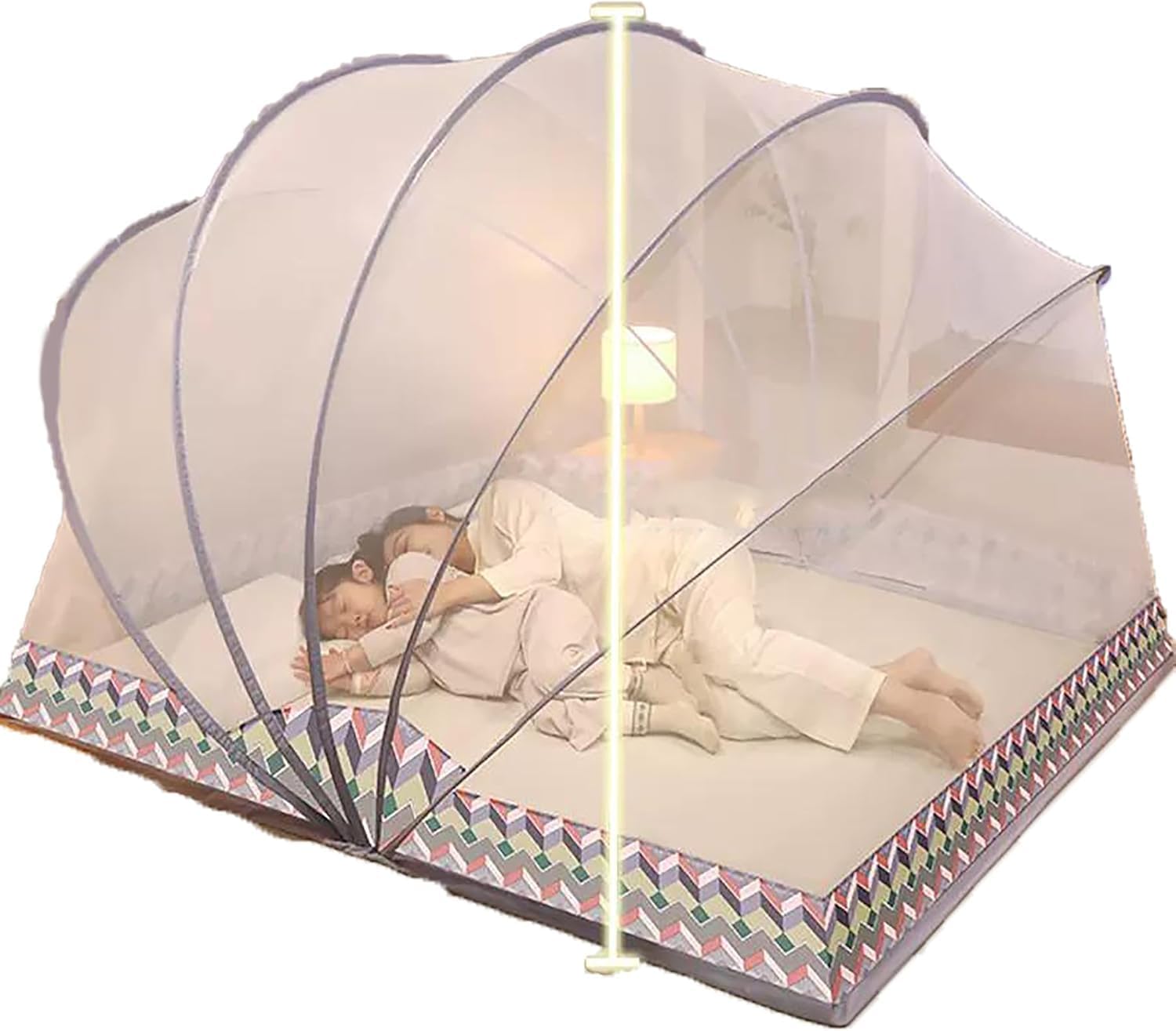 Mosquito Net Bed Canopy for Adults Folded Mosquito Net Tent for Bed Bed Folding Canopy Net Tent Mosquito Screen (C,Full)