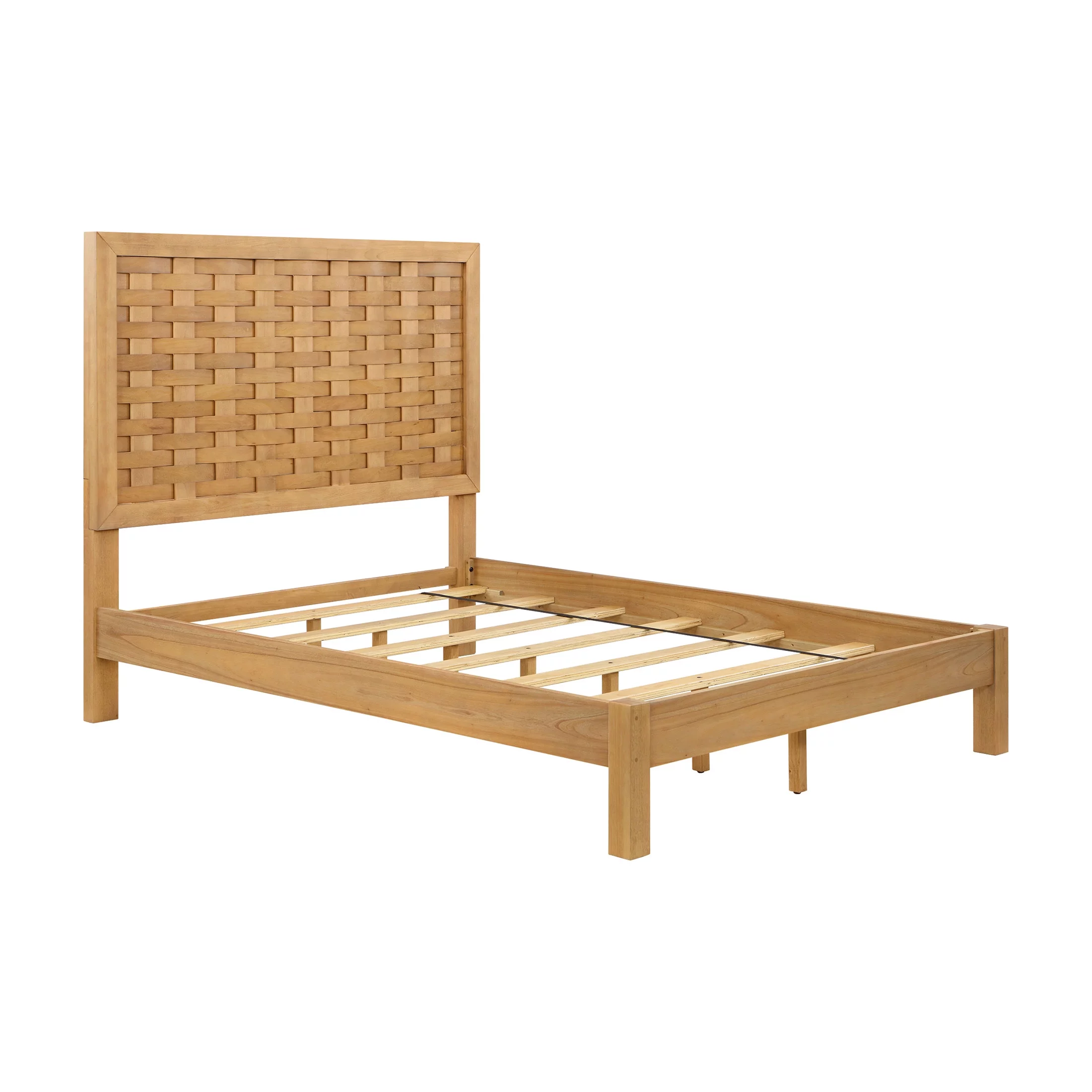 Better Homes & Gardens Bristol Queen Woven Bed, Natural Oak finish, by Dave & Jenny Marrs