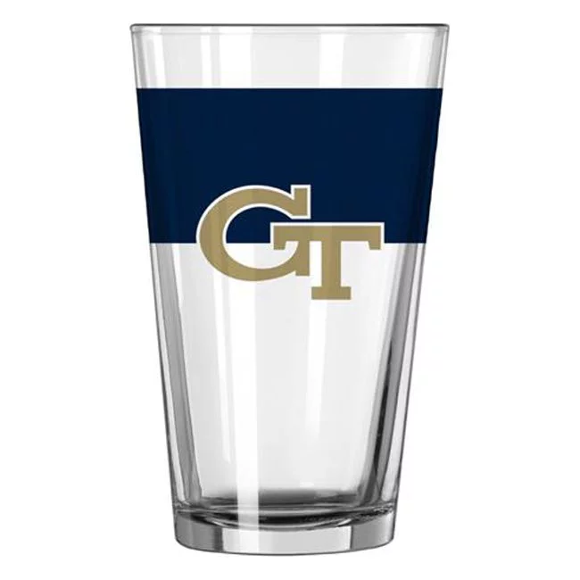 Logo Chair 143-G16P-11 16 oz NCAA Georgia Tech Colorblock Pint Glass