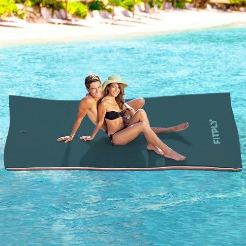 6/9/11.5 Ft Floating Mat, Lily Pad Floating Mat for Unlimited Fun, 3-Layer Tear-Resistant XPE Foam Pad for Multiple Users, Ideal Mats for Lake, Beach, Pool, Ocean