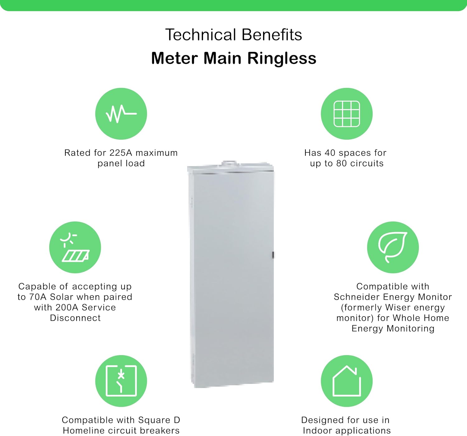 Square D - HOM4080M200PRB Homeline 200 Amp 40-Space 80-Circuit Outdoor Main Breaker Load Center (Plug-on Neutral Ready),