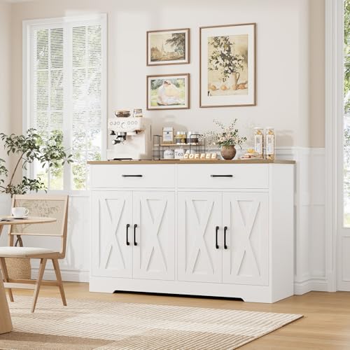 HOSTACK Buffet Cabinet with Storage, 47.2