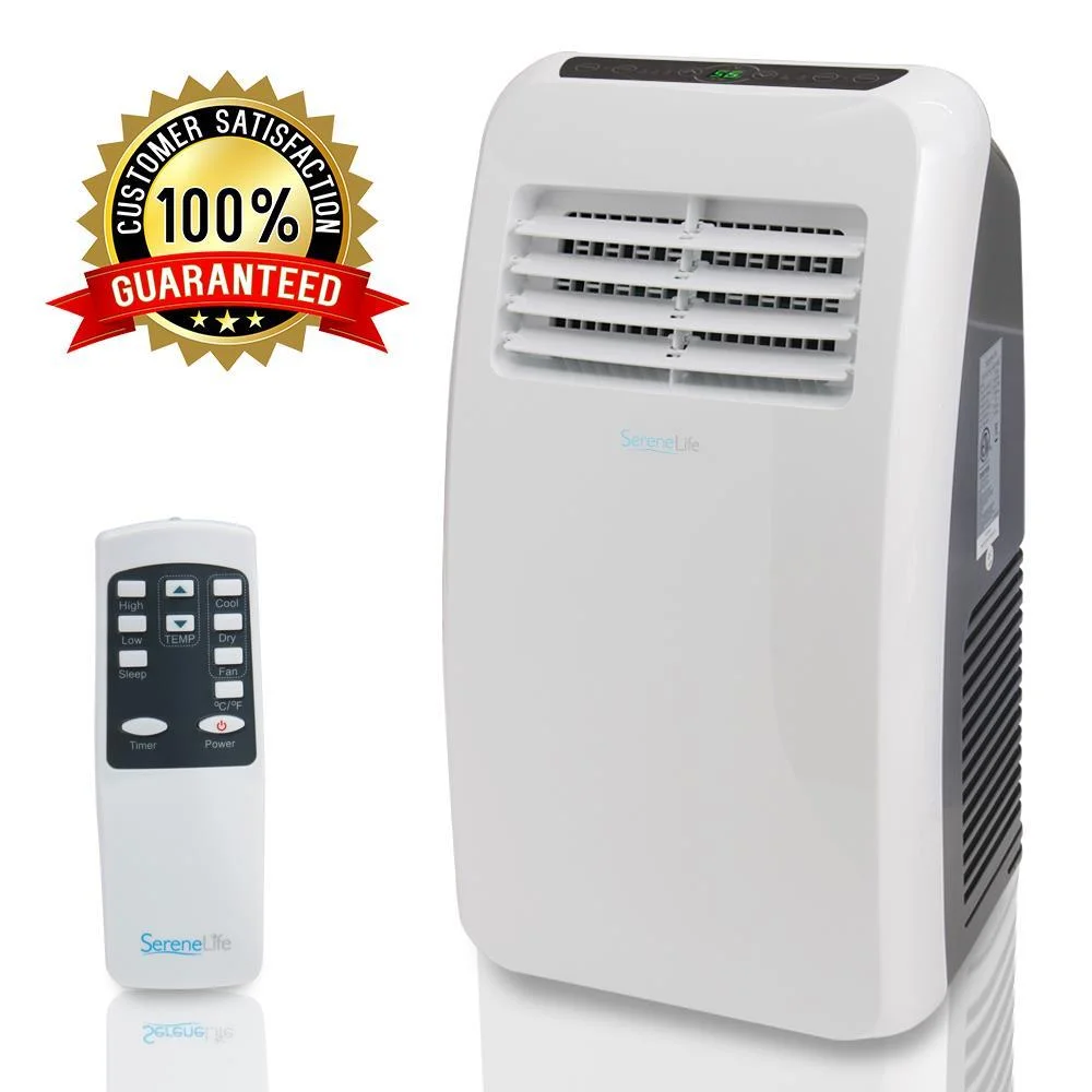 SereneLife SLPAC8 - 8,000 BTU Portable Air Conditioner with Dehumidifier and Fan Modes