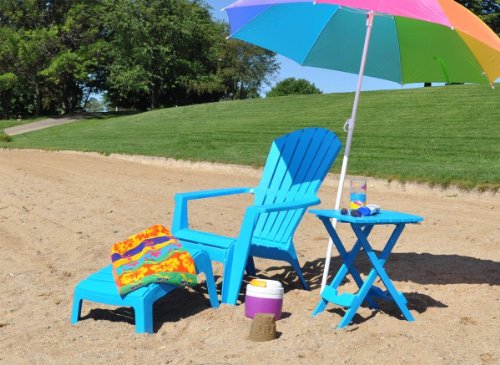 Adams Manufacturing 8500-26-3700 Plastic Quik-Fold® Side Table, Cherry Red