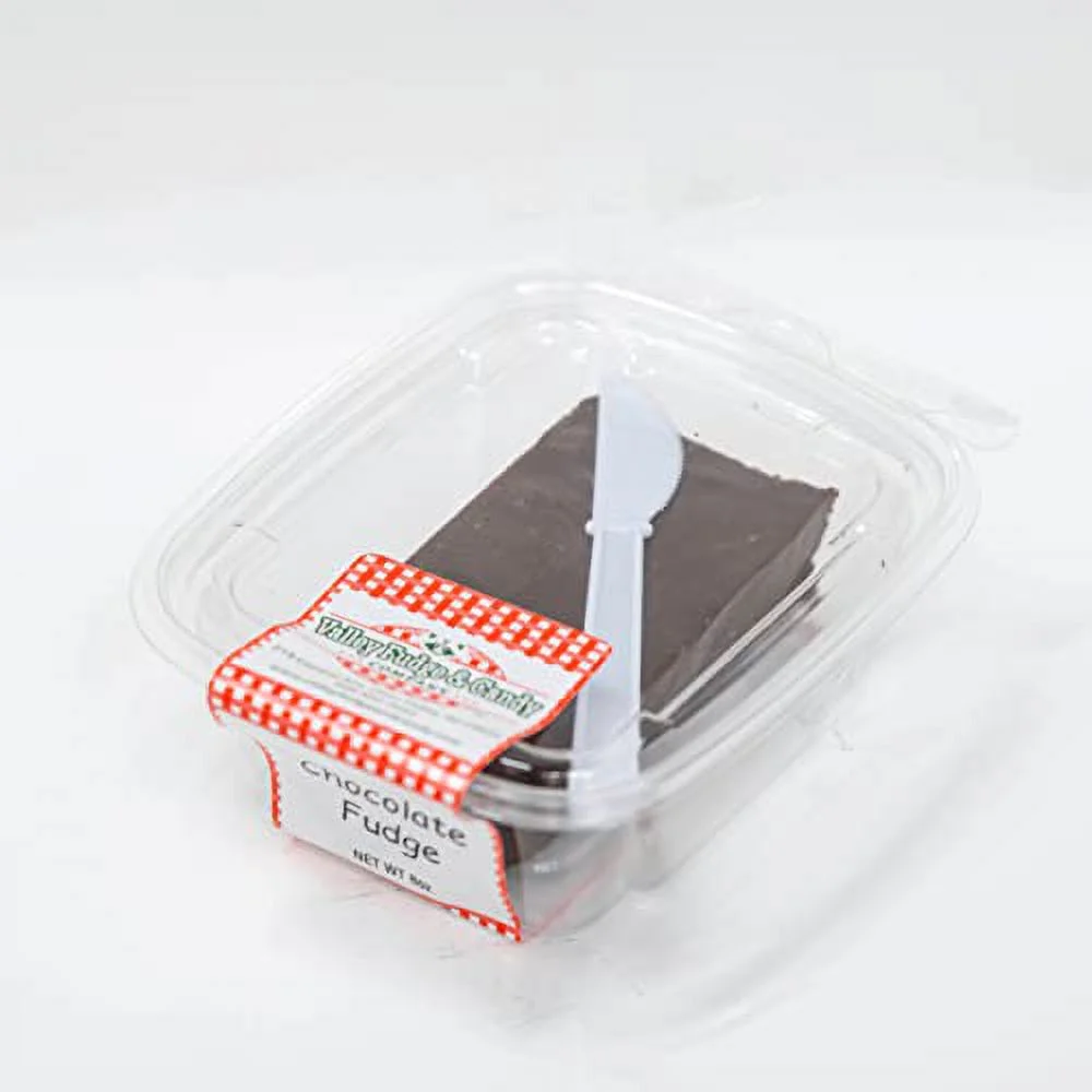 Valley Fudge, Dark Chocolate, Artisan Fudge, Real Butter, Gourmet Candy, Half Pound Package