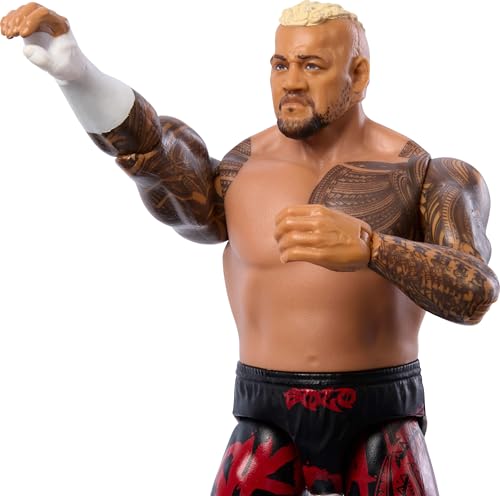 Mattel WWE Solo Sikoa Action Figure, Main Event Series #151 6-inch Collectible with 10 Articulation Points & Life-Like Look