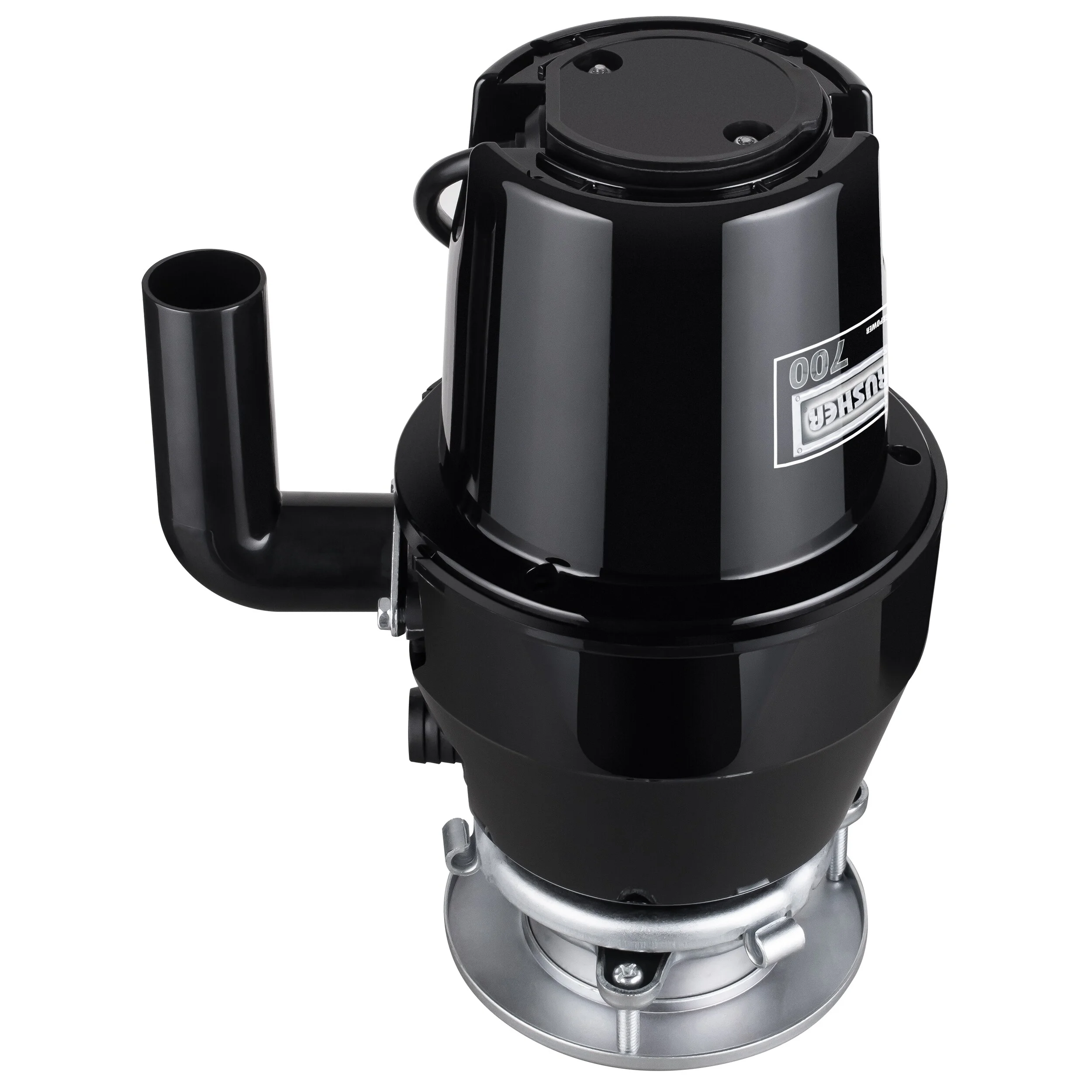 Bone Crusher 1/2 HP Mid Duty Garbage Disposal 3-Bolt, Black - 1/2 hp