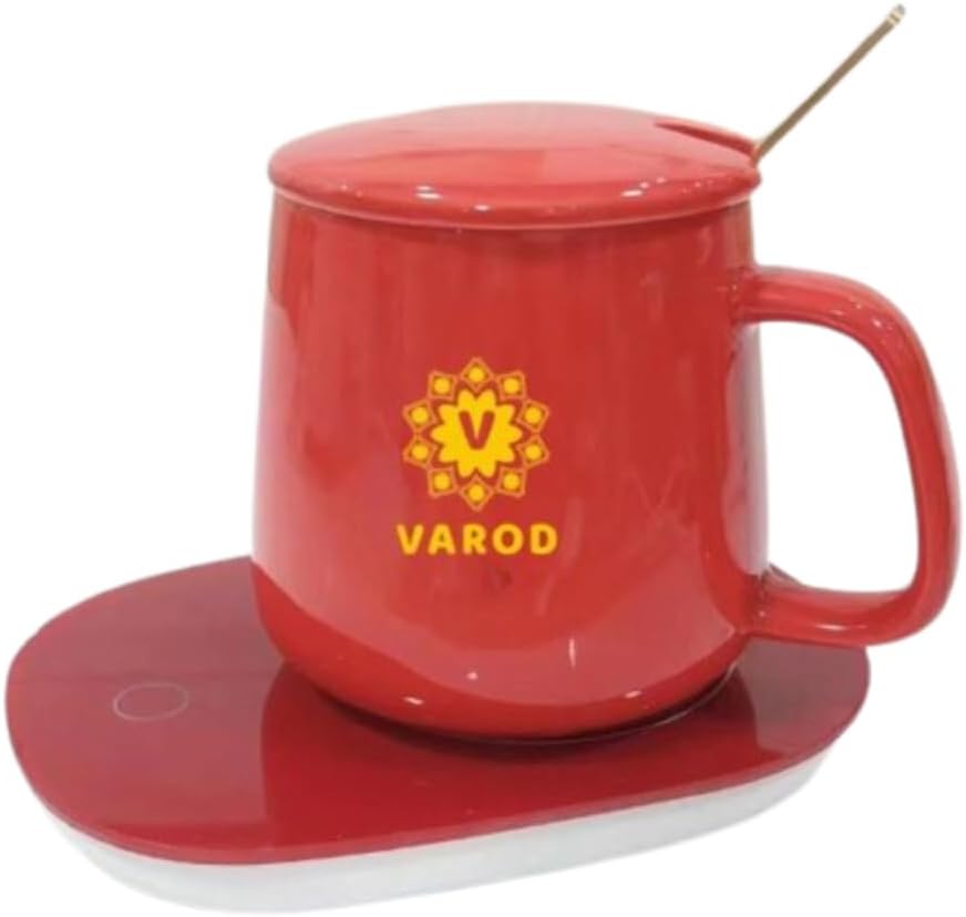 Coffee Mug Warmer for Desk, Coffee Warmer for Desk auto Shut Off Cup Warmer, Warming Mug Heater for Office, Mug Warmer with Cup and Spoon, Temperature Controlled Travel Mug. Coffee Cup That Stays hot