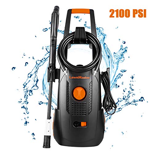 LawnMaster LT506-2000A Electric Pressure Washer 13 Amp 1.4 GPM 2300 Max PSI with Foam Bottle CSA Certified